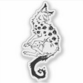 Sticker "Eyed beast" シール (正面)