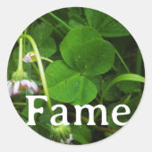 Sticker 'Fame' ラウンドシール (正面)