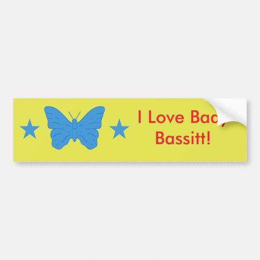 Sticker Flag of Bady Bassitt, Brazil バンパーステッカー (正面)