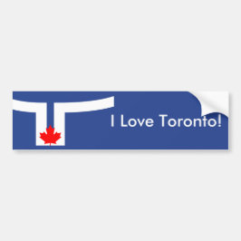 Sticker Flag of Toronto, Canada バンパーステッカー