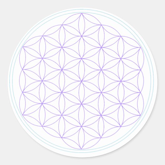 Sticker Flower of Life watervitalizer ラウンドシール (正面)