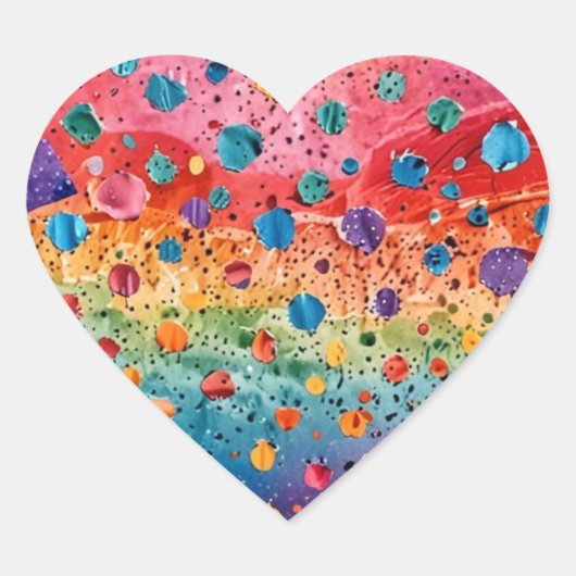 Sticker for Kids' Party ハートシール (正面)