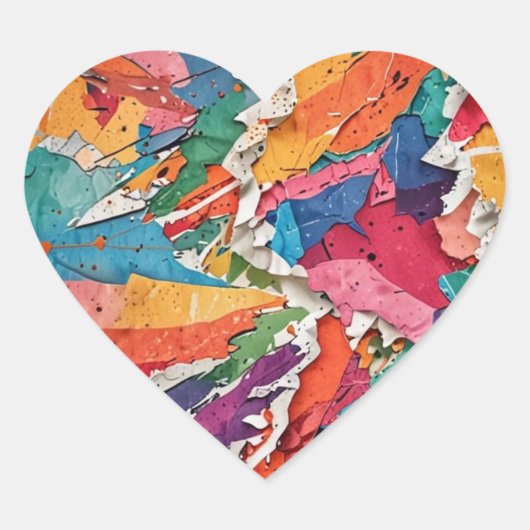 Sticker for Kids' Party ハートシール (正面)