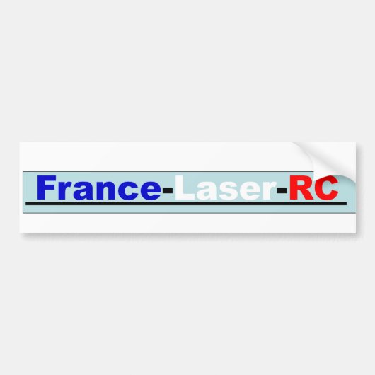 Sticker France Laser RC バンパーステッカー (正面)