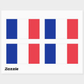 Sticker "Franse vlag". 長方形シール (シート)