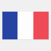Sticker "Franse vlag". 長方形シール (正面)