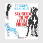 Sticker für Doggenfreunde  シール (シート)