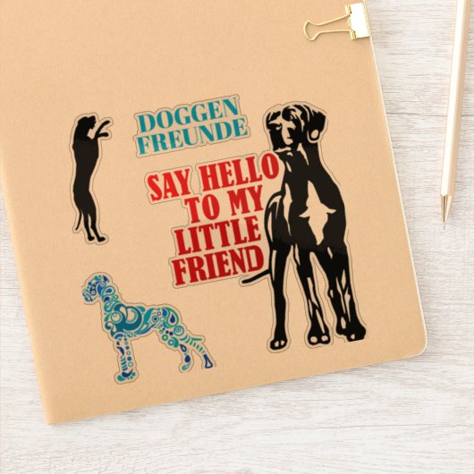 Sticker für Doggenfreunde  シール (ノートブック)