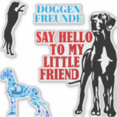 Sticker für Doggenfreunde  シール (正面)