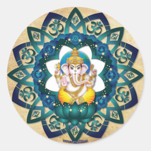 sticker ganesh ラウンドシール (正面)