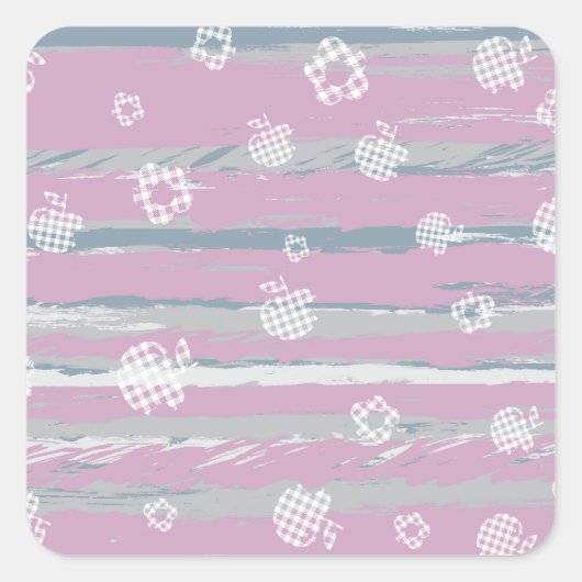 Sticker – Gingham Orchard スクエアシール (正面)