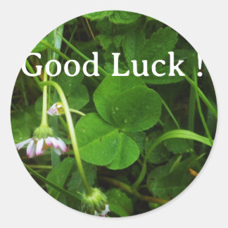 Sticker Good Luck ! ラウンドシール