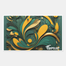 Sticker Grande Arte Biodiversidad Viva 長方形シール