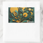 Sticker Grande Arte Biodiversidad Viva Conexión 長方形シール (バッグ)