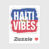 Sticker Haïti Vibes | Drapeau haïtien graphique シール (シート)