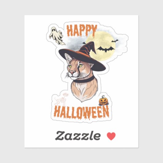 sticker halloween animals シール (シート)