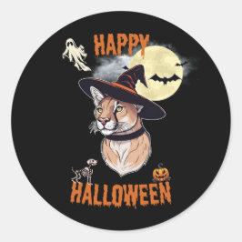 sticker halloween animals ラウンドシール