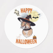 sticker halloween animals ラベル (デザイン2)