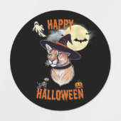 sticker halloween animals ラベル (デザイン1)