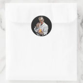 Sticker. Halloween. The Mad Scientist ラウンドシール (バッグ)