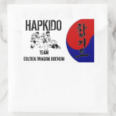 Sticker Hapkido Team 長方形シール (バッグ)