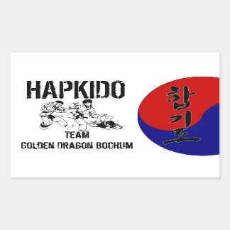 Sticker Hapkido Team 長方形シール