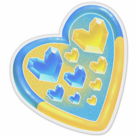 Sticker Heart シール (正面)