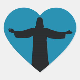 Sticker i love jesus christ ハートシール