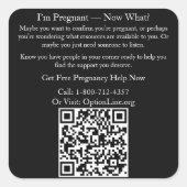 Sticker: I'm Pregnant - Now What? Square Sticker スクエアシール (正面)