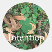 Sticker 'Intention' ラウンドシール (正面)