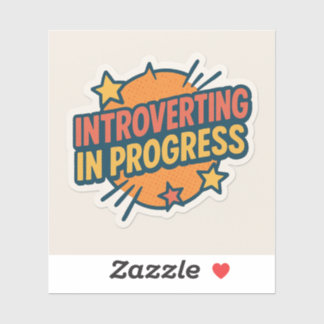 Sticker; Introvert; Progress シール