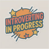 Sticker; Introvert; Progress シール (正面)