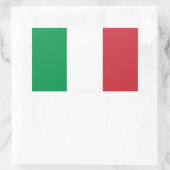 Sticker "Italiaanse vlag". 長方形シール (バッグ)