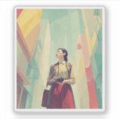 Sticker Kazuko photographe シール (正面)