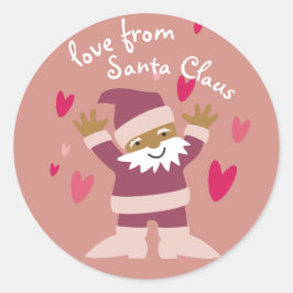 sticker Kerstman ラウンドシール