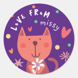 Sticker 'love from' ラウンドシール