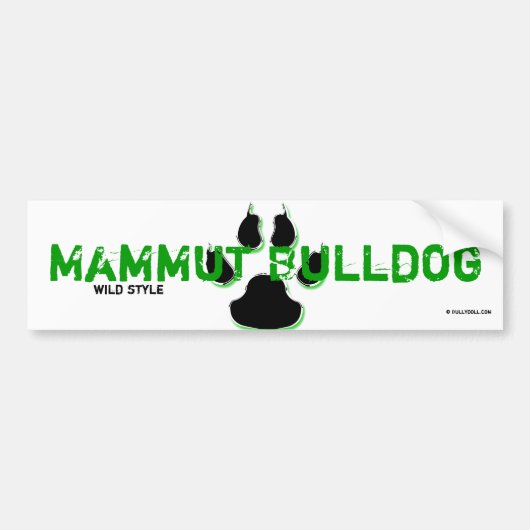 Sticker Mammut Bulldog バンパーステッカー (正面)
