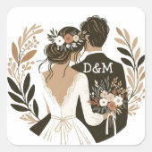 Sticker “Mariés“ スクエアシール (正面)