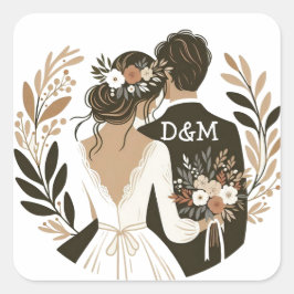 Sticker “Mariés“ スクエアシール