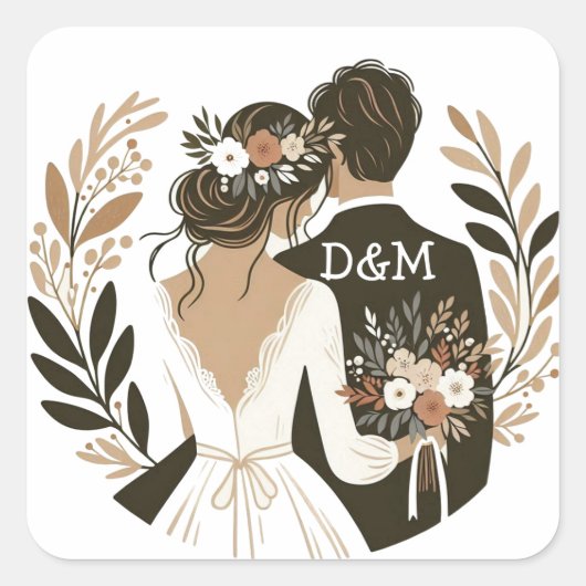Sticker “Mariés“ スクエアシール (正面)