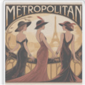 Sticker Metropolitan Art Nouveau シール (正面)