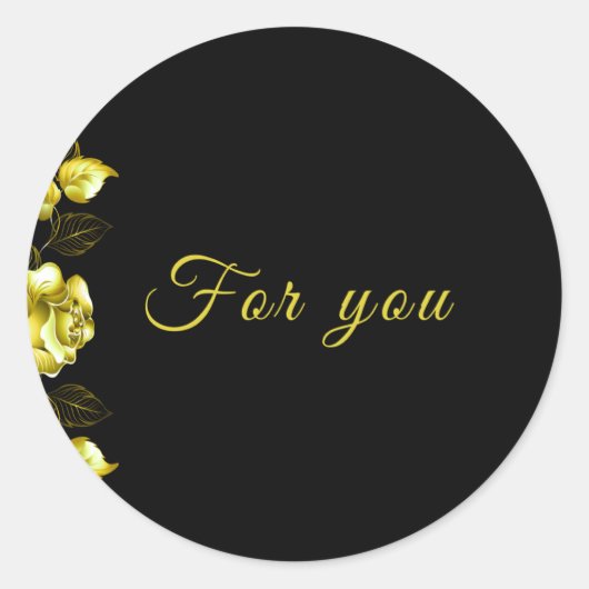 Sticker-Midnight Elegance collection ラウンドシール (正面)