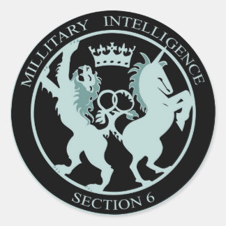 Sticker Military Intelligence Section 6 ラウンドシール