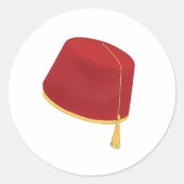 Sticker Moroccan Hat ラウンドシール (正面)