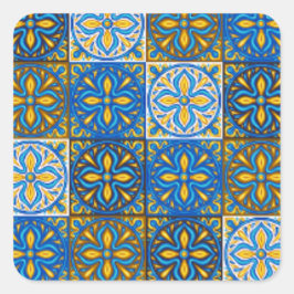 Sticker Moroccan Zelij* Ceramic スクエアシール