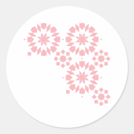 Sticker Moroccan Zelij* Ceramic ラウンドシール (正面)