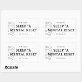 Sticker Motivational Sleep A Mental Reset 長方形シール (シート)