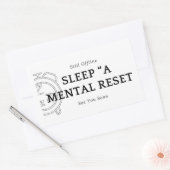 Sticker Motivational Sleep A Mental Reset 長方形シール (封筒)