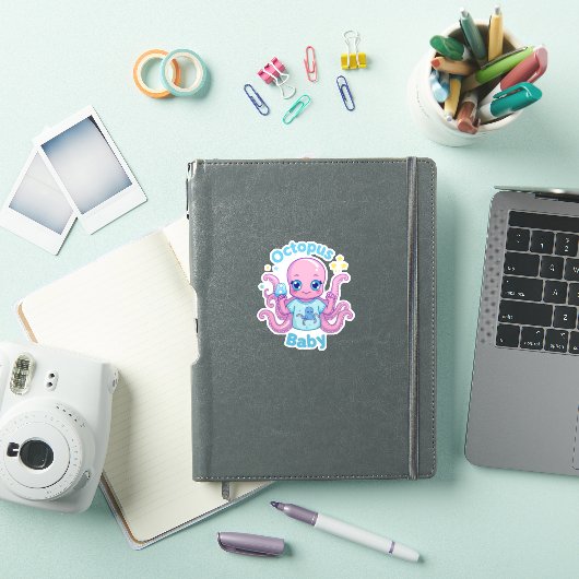 Sticker Octopus Baby  シール (iPadカバー)