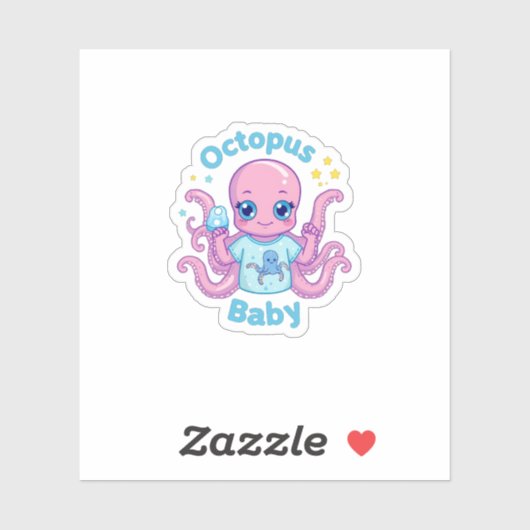 Sticker  Octopus Baby  シール (シート)